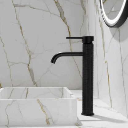 Hoge wastafelkraan Angelica - Matte black - 30,5 × 5,5 × 19 cm