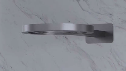 Thermostatische Inbouw Regendoucheset Marino – Digitale display - Waterval & Staafhanddouche – Chrome