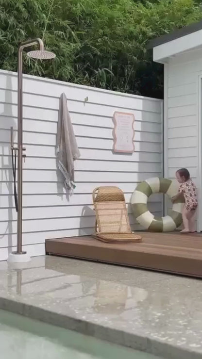 Buitendoucheset Capri – Vrijstaand – Regendouche & Staafhanddouche - Graphite